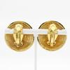 CHANEL COCO Mark Earring Matelasse vintage Plated Gold 27.8g Women Used