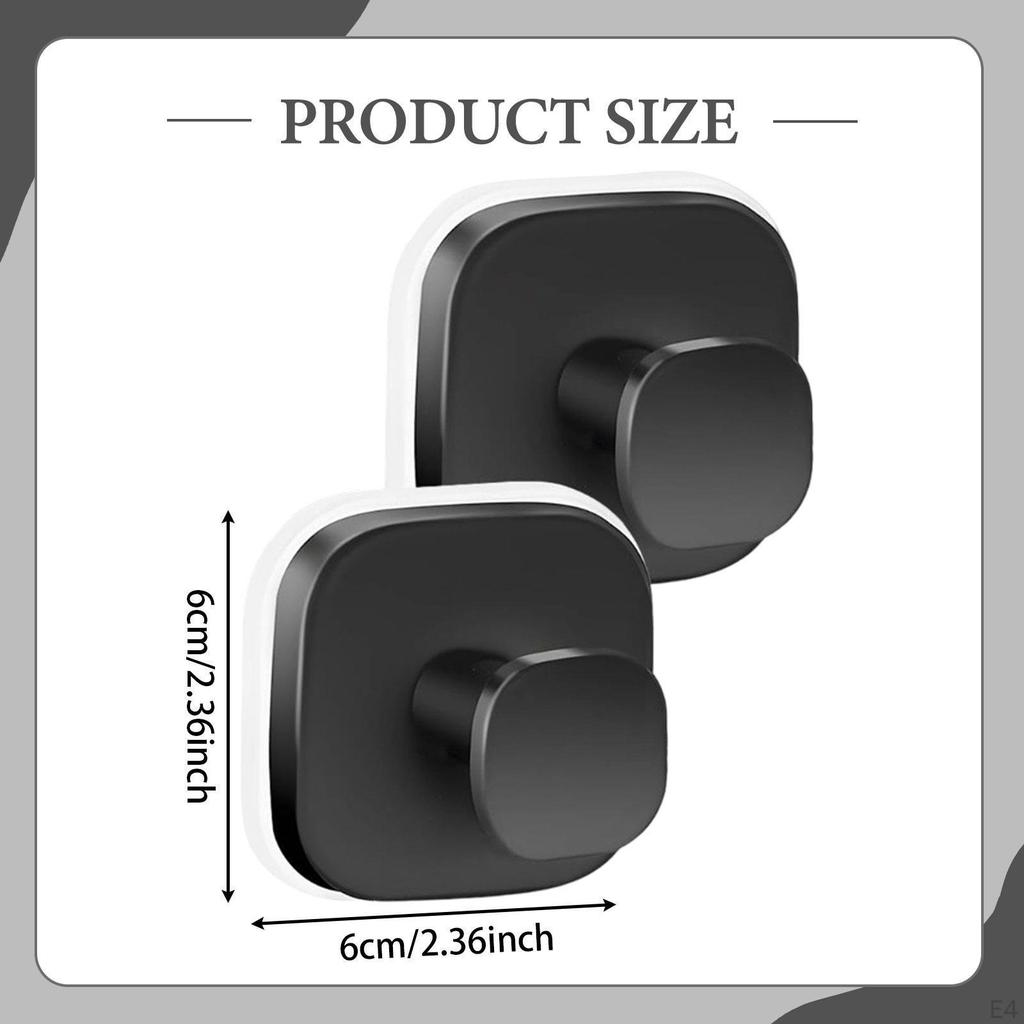 Набор из 2 штук нержавеющих крючков на присосках, устойчивых к ржавчине, для венков в гостиной