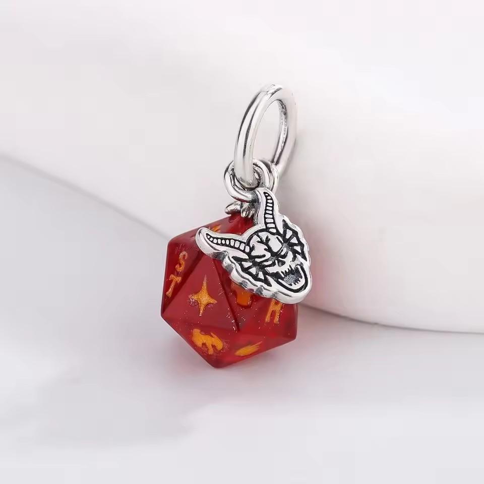 New Disney Sparkling Stranger Demodog Demogorgon Dangle Stitch Charm Bead Monster Fit Original Bracelets DIY Jewelry Gifts