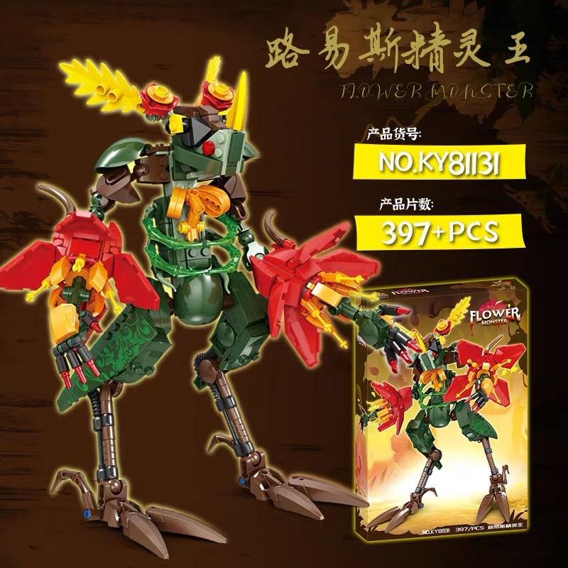 Stranger Things Demogorgon Monster Flower Alien Model Building Blocks Set for Kids