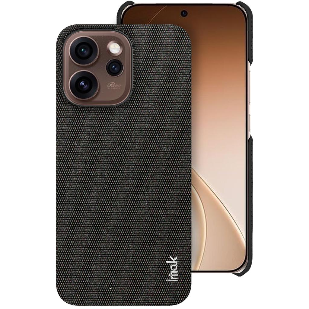 IMAK Ruiyi Series for Oppo Reno15 Pro Max 5G (Global)/Reno15 Pro 5G (China) Case Fabric Texture Leather + PC Phone Back Cover