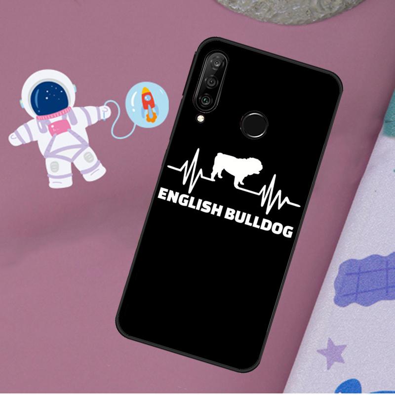 Английский бульдог Сердцебиение Для Huawei Nova Y72 Y73 Y60 Y70 Y90 Y61 Y91 7i 8i 11i 12i 12s 9 10 SE P20 P30 P40 Lite Чехол