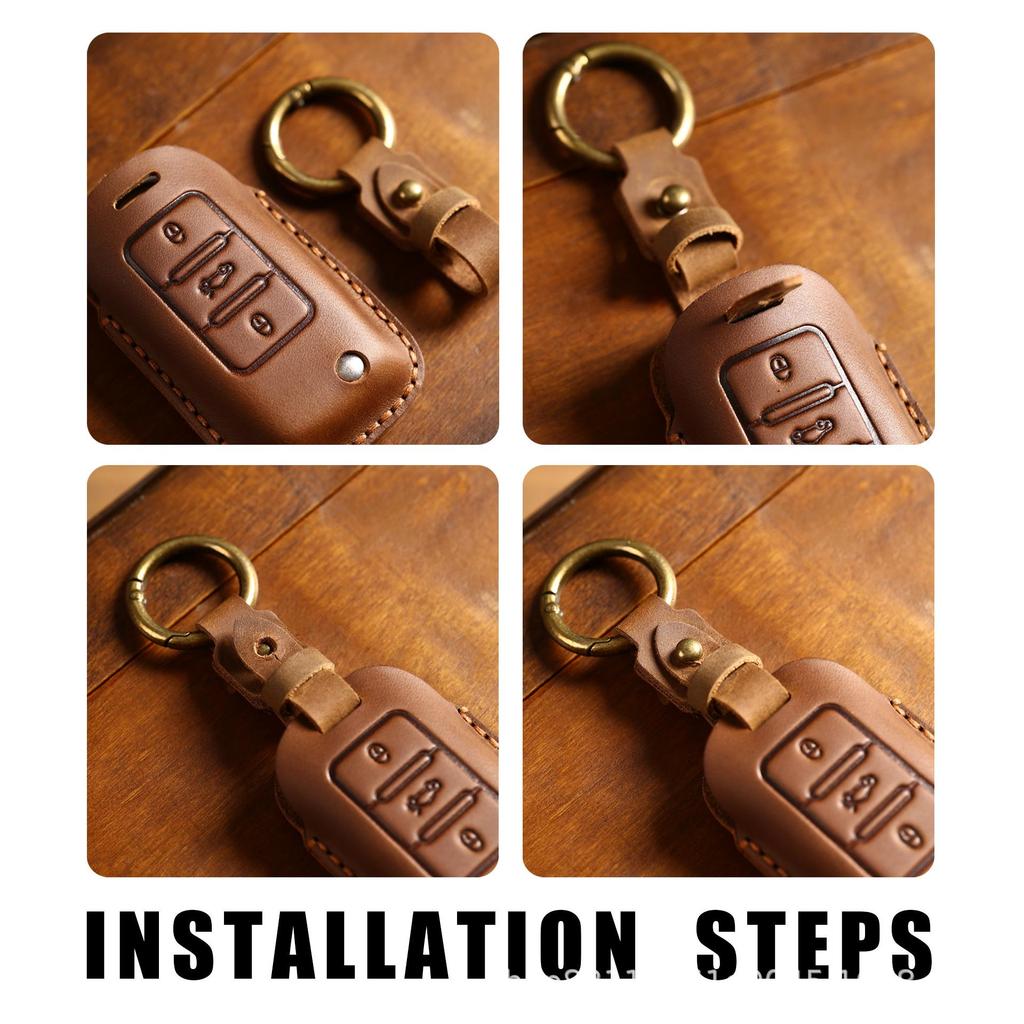 Чехол для ключа автомобиля из натуральной кожи ручной работы для Mitsubishi Pajero/Outlander