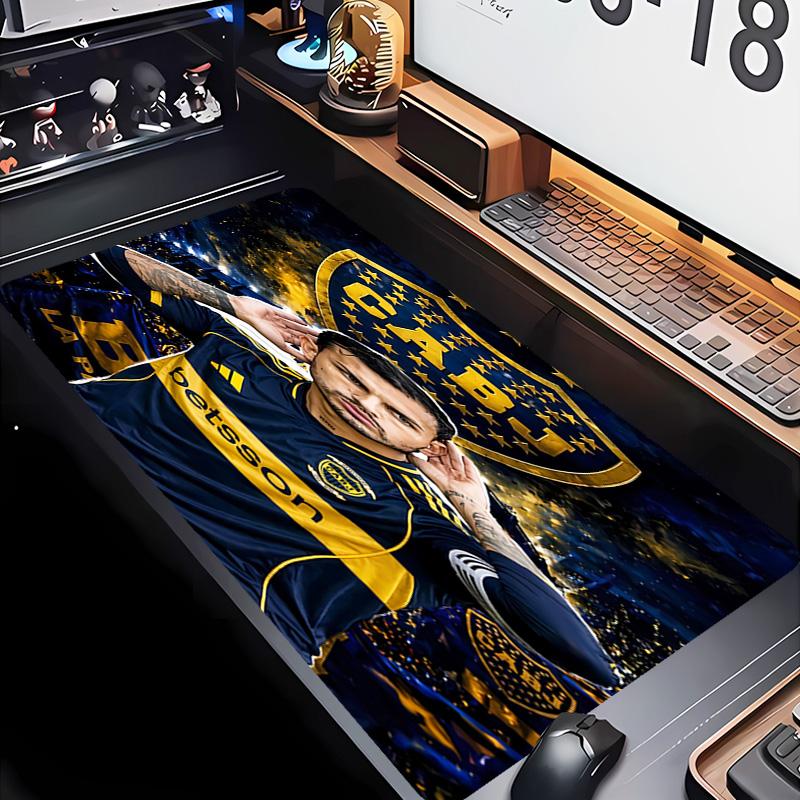 Club Atlético Boca Juniors Theme Premium Non-slip Mouse Pad with Stitched Edges,Durable Rubber Material,for Desktop & Gaming Great Gifts