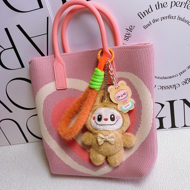 Cartoon Cute Labubu Keychain Pendant Funny Car Keychain Exquisite Creative Backpack Decoration Accessories Gifts