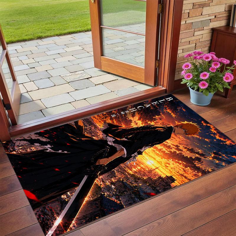 Crystal Velvet Rug Soft Non Slip Indoor Floor Mat Home DecorBleach anime