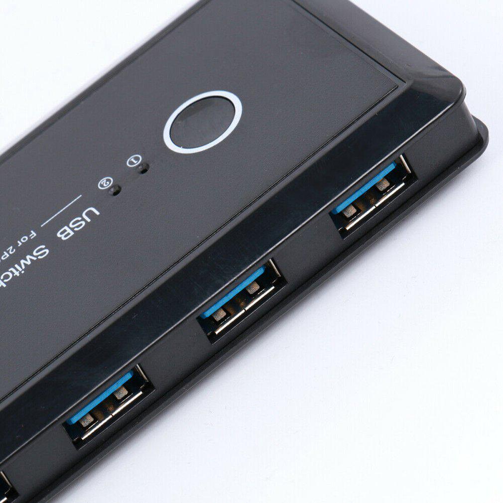 USB KVM-переключатель 4 устройства USB-переключатель для ПК Windows 10 USB 2.0 Переключатель KVM Общий доступ к клавиатуре, мыши, принтеру Dropshipping