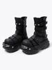 Оригинальный дизайн платформа женские осень и зима металл панк девушка лифт ботильоны круглый носок модные крутые мотоциклетные ботинки