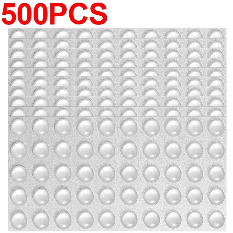 500/50 шт. Самоклеящиеся прозрачные резиновые демпферы для дверей, буферы для шкафов, силиконовые накладки, защитные противоскользящие коврики для мебели