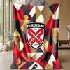 Fulham Football Print Flannel Blanket, Soft Warm Lightweight Throw Blanket for Sofa Bed Camping