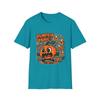 Unisex Softstyle T-Shirt Pumpkin Panic Funny Candy Corn Halloween Fall Cute
