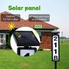 Solar Address Sign Lighted Address Plaque Waterproof Automatic Charging Simple Installation Illuminated LED Address Number