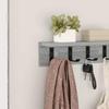 Wall Mounted Nightstand Grey Sonoma 40 x 10.5 x 10.5 cm