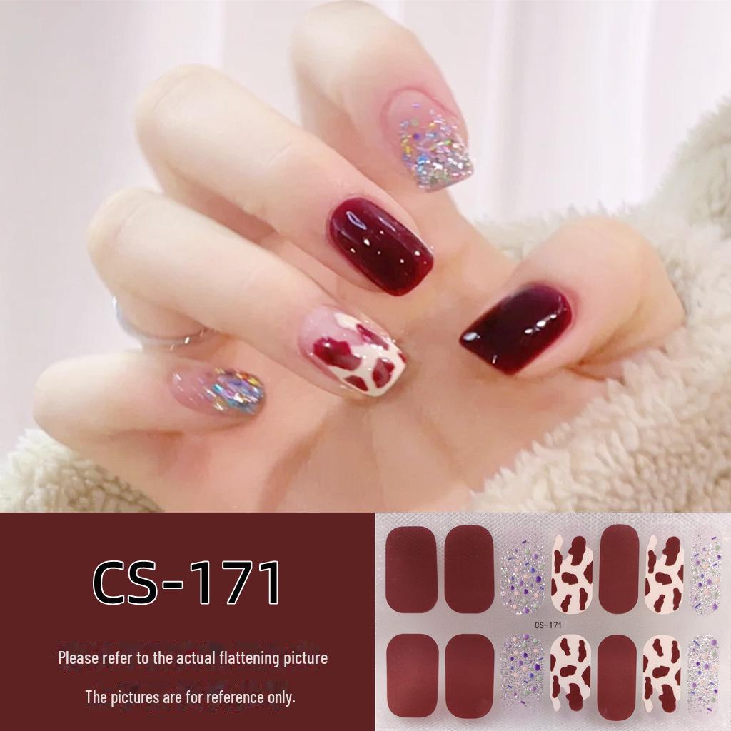 Водостойкие долговечные 3D-гелевые наклейки для ногтей без запекания — съемные и носимые дизайны для всех ногтей для женщин