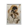 The Holy Family Poster: Love, Faith, Faithfulness Poster Holy Family: Love, Faith, Fidelity, 40X50 Cm, Gold Aluminum Frame, 230 Gsm Matte Paper