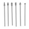 6pcs Carbide Burrs Set Lengthen Tungsten Steel Solid Rotate Cylinder Head Porting Kit for Woodworking Drilling Carving