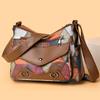 Multi-Layer Mother Bag Stitching Middle-Aged Small Square Bag Women's Shoulder Crossbody Bag
