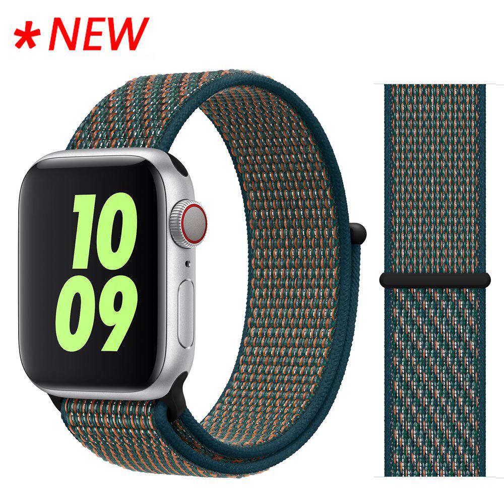 Нейлоновый ремешок-петля для Apple, ремешок для часов 44 мм, 40 мм, 45 мм, 41 мм, 42 мм, 38 мм, 44 аксессуары, браслет Correa, браслет iWatch 3, 4, 5, 6 se 7