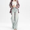 Niche Trend Thin and Tall High-waisted Jeans Women's Spring and Autumn New Loose Drape Wide Floor Mopping Denim