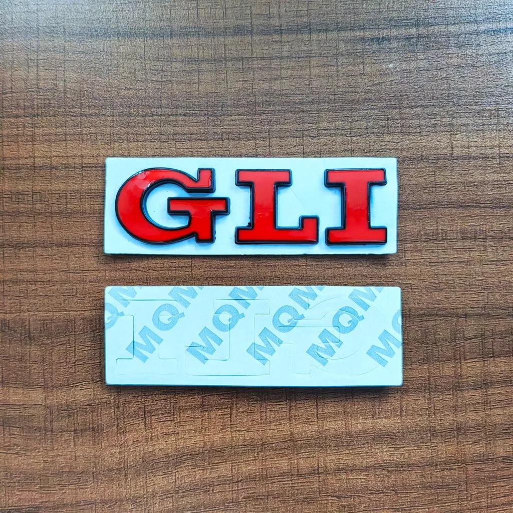 OPQ1 2026 Hot VOLKSWAGEN 3d Metal Red Logo GLI Emblem Letters Car Trunk Badge Decal For Volkswagen Bora VW Jetta MK4 MK5 MK6 MK7 GLI