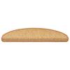 Self Adhesive Stair Treads Sisal Look 30 pcs 65 x 21 x 4 cm Sisal