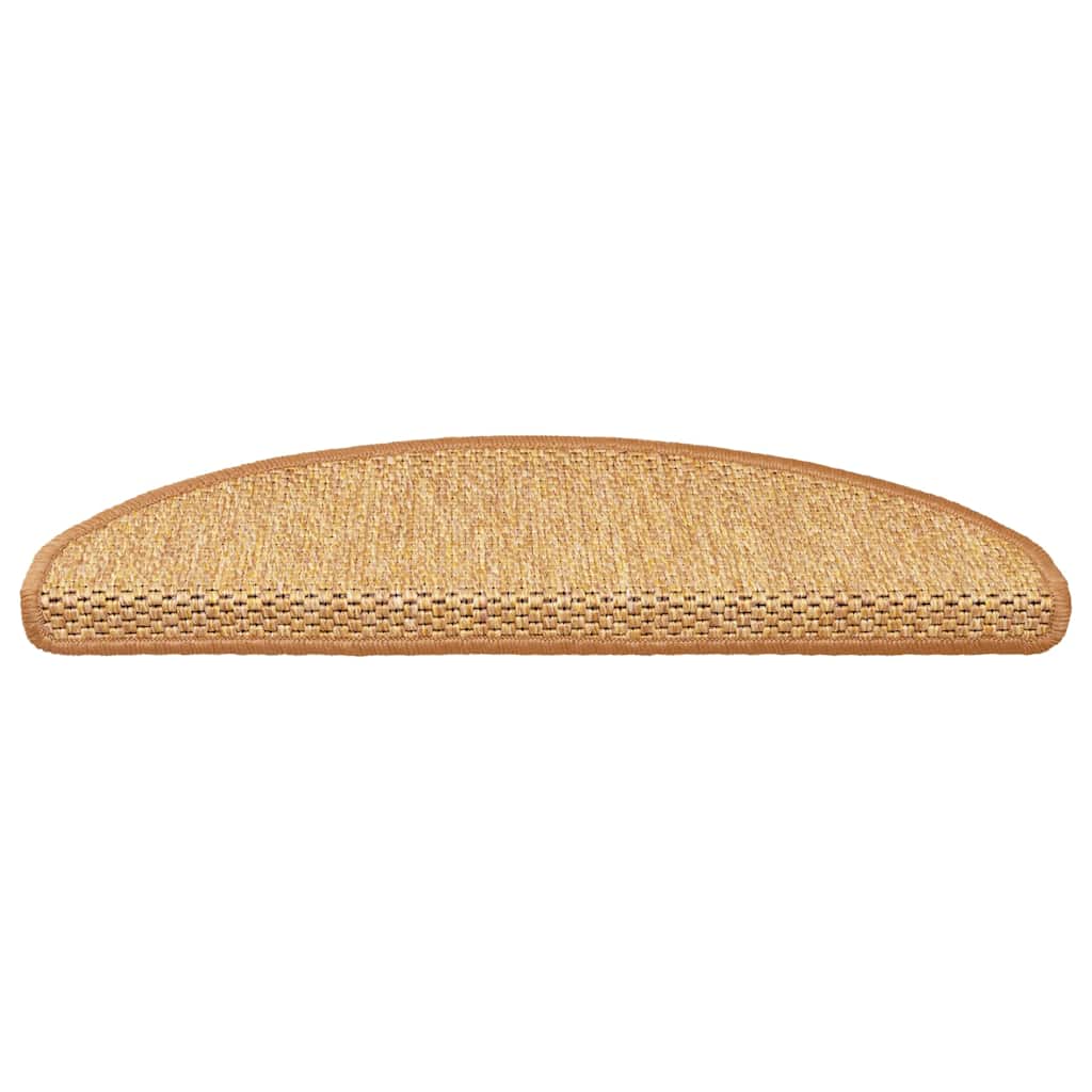 Self Adhesive Stair Treads Sisal Look 30 pcs 65 x 21 x 4 cm Sisal