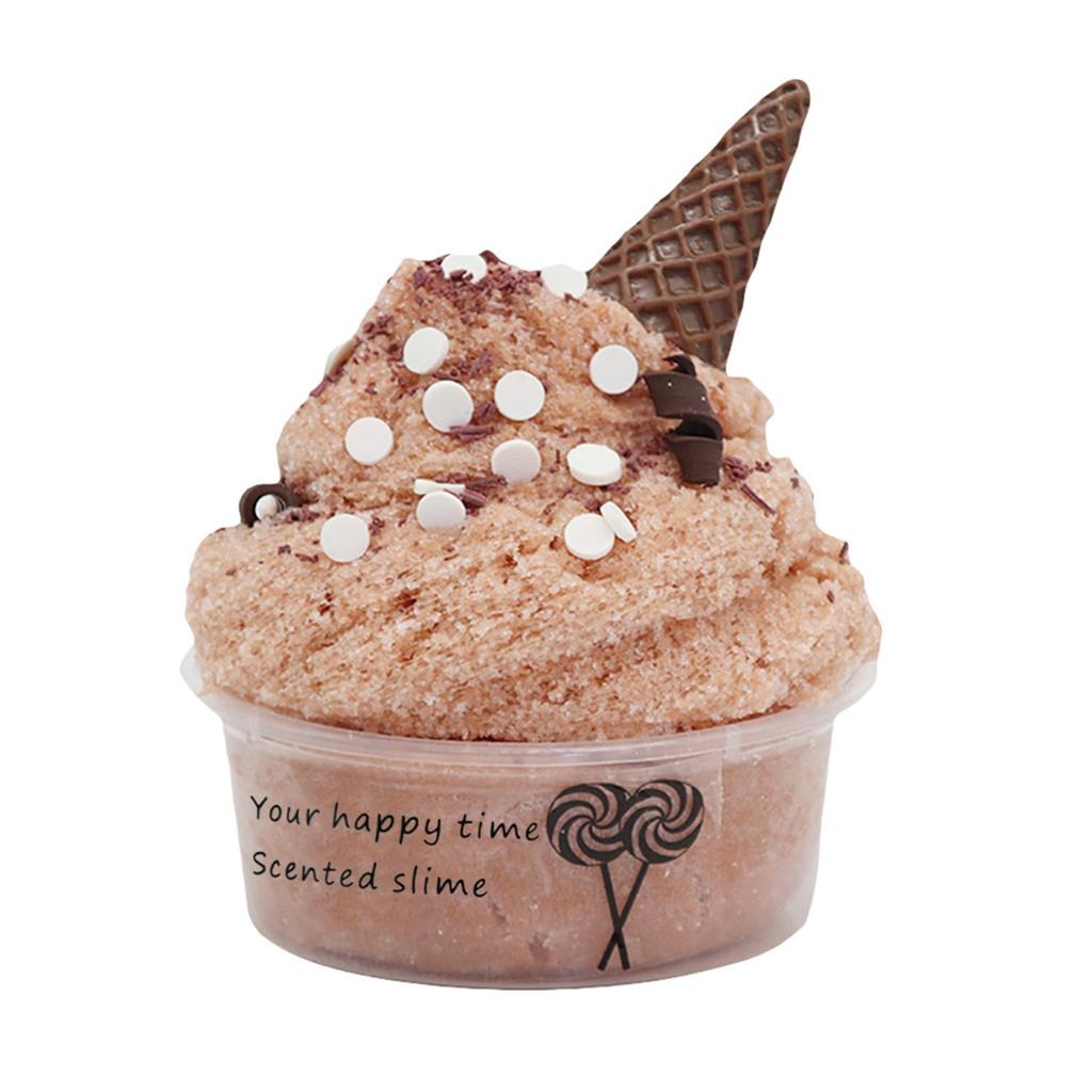 60ml Cotton Candy Cloud Ice Creamcone Slime Swirl Scented-Clay Toy