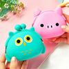 Силиконовый кошелек для монет, милый поросенок, кошка, лягушка, желтая утка, панда, сова, собака, кошелек, детский женский мини-сумка