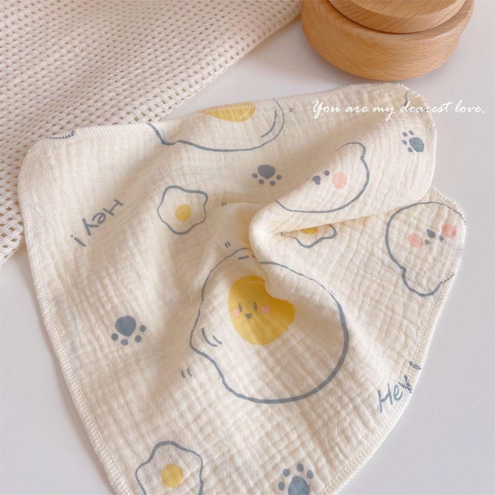 Мягкое полотенце для слюны с цветочным принтом, квадратный детский впитывающий носовой платок, милое детское полотенце для лица