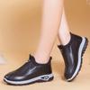 Women's Winter Padded and Thickened Waterproof Cotton Shoes Middle-aged and Elderly Sturdy and Durable Warm Shoes Solid Color Casual Sports Shoes