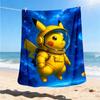 1pc Pikachu Astronaut Outdoor Flannel Blanket, Lightweight Warm Cozy for Travel Camping Office Soft Polyester Fabric