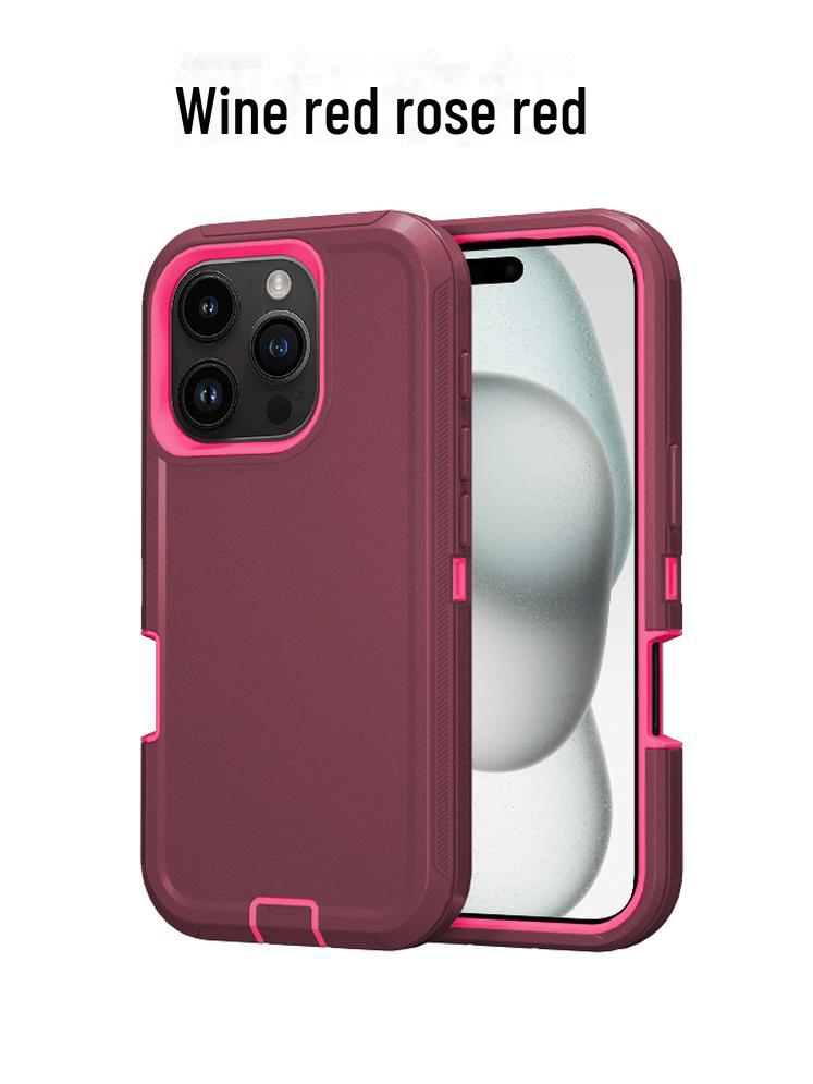 Чехол для телефона Apple 16 Pro Max Three-Proof Solid Color Anti Fall