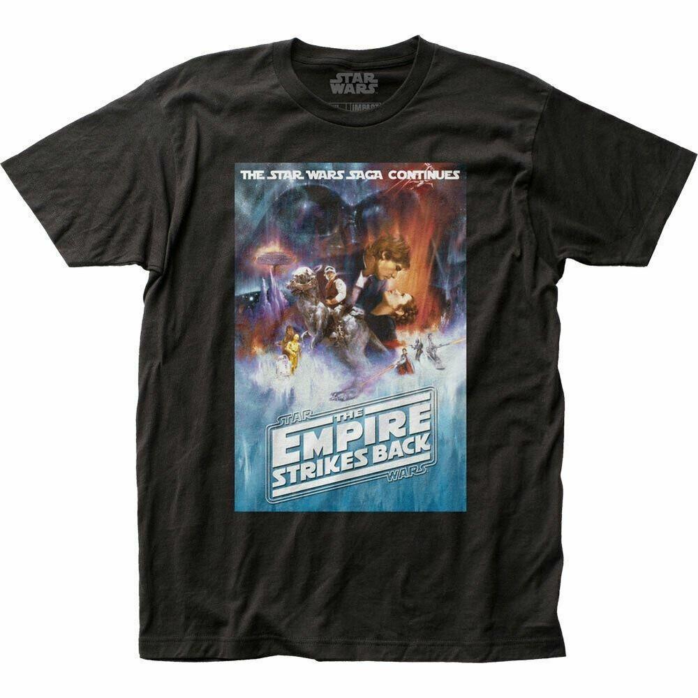 Star Wars ESB T Shirt Licensed Movie Retro Classic Tee Empire Strikes Back Black Unisex T-Shirt