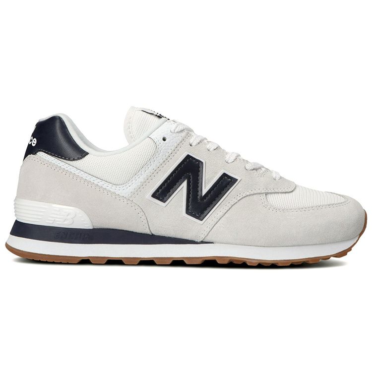 New Balance Кроссовки унисекс 574 White Navy Gum Серые ML574TF2