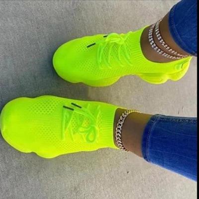 Женская обувь на плоской подошве, спортивная обувь, вязание, бег, повседневная дизайнерская обувь на осень, новинка 2024 года, модные кроссовки, дышащие, для ходьбы, женские туфли