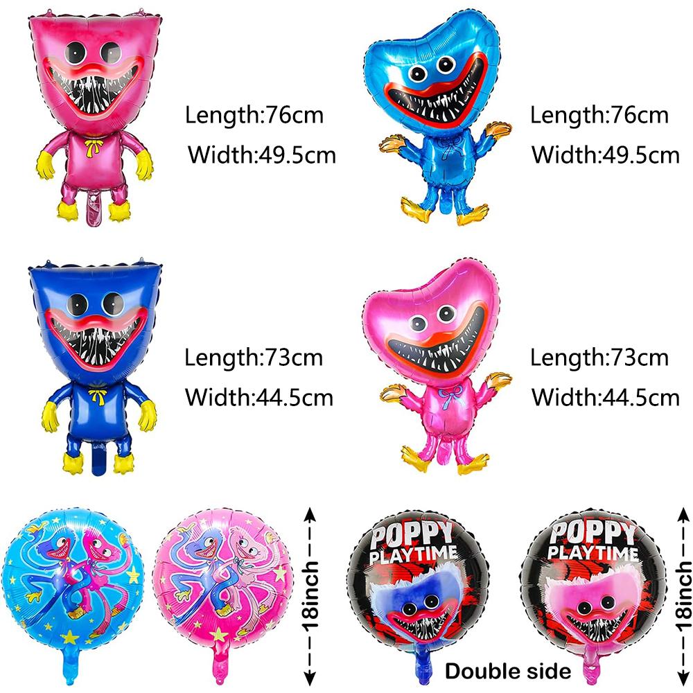 8 шт., набор воздушных шаров с маком для игр, воздушные шары с маком для тематических вечеринок для детей
