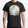 Men Fashion Casual Short Sleeves Jumping Frog Black Tees Oversized T-shirts