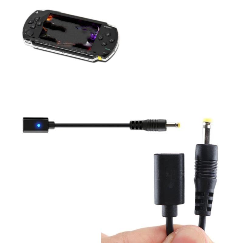 1/5 шт. Кабель-переходник Type C со светодиодом, кабель USB C для PSP1000 2000 3000, адаптер зарядки контроллера, провод питания игровой консоли