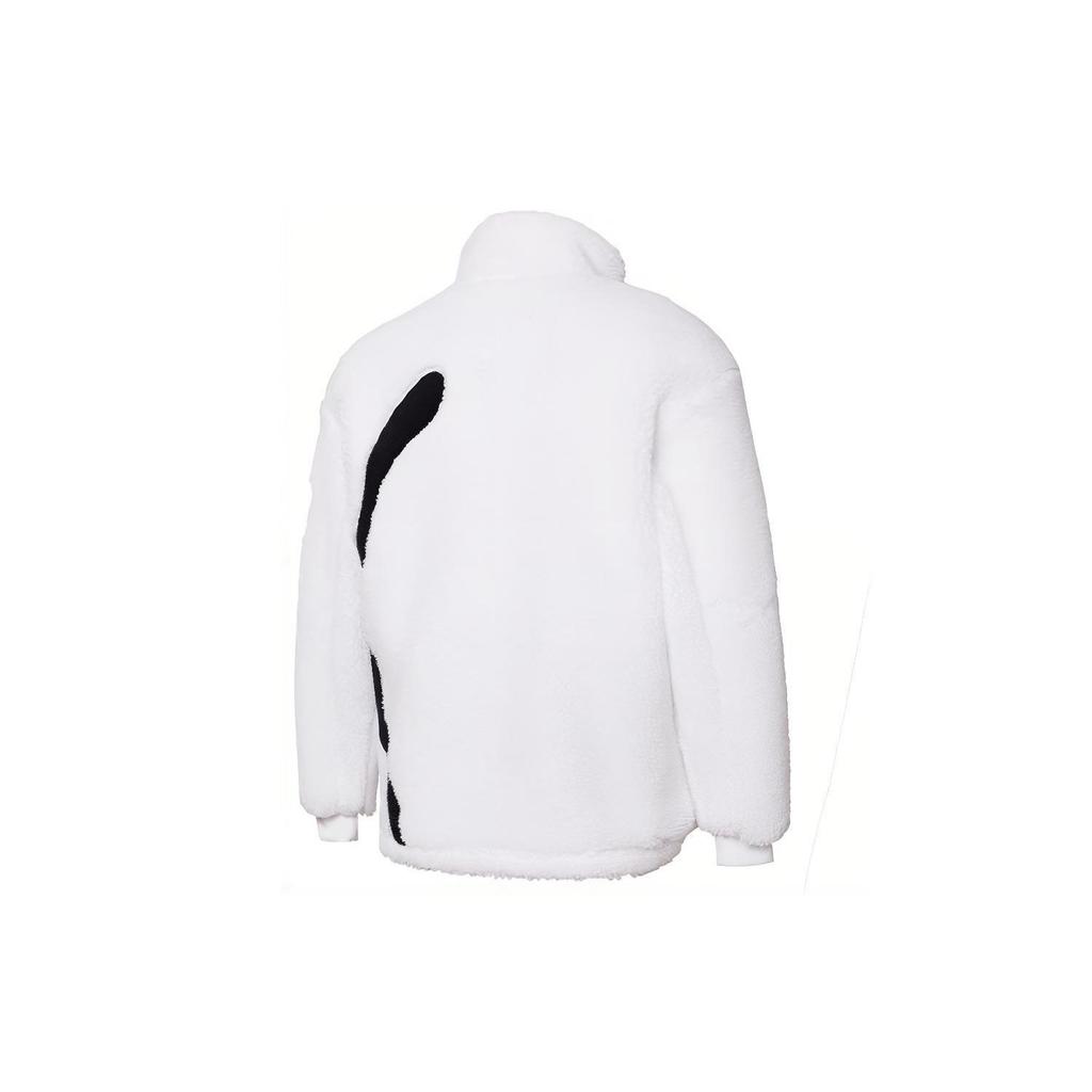 Puma Мужские бархатные пиджаки Белые с воротником-стойкой Утепленные 848418-02