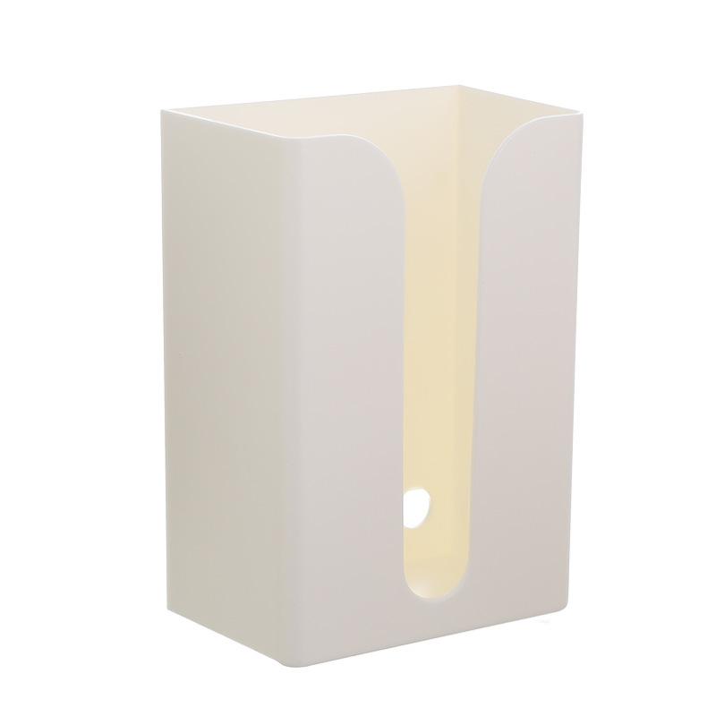 Пластиковая настенная коробка для салфеток, самоклеящаяся, без проколов, держатель для бумажных полотенец, перевернутый вверх дном, экономящий место контейнер для салфеток для ванной комнаты