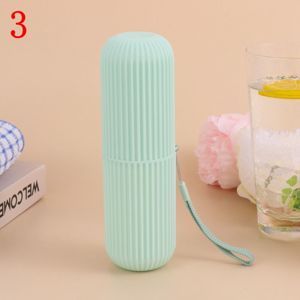 Контейнер Дорожная чашка Пластиковая коробка для хранения зубная щетка Нескользящая полоска Чехол для зубной щетки