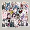 Danganronpa Mystery Game Stickers: 50 Cartoon Pack for Suitcase, Car, Scooter, and Fridge Decoration.