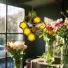 Bee Suncatcher Ornament Acrylic Window Decoration, Creative Lighting Craft Pendant Home Decoration Hanging