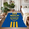 Anti‑Slip Crystal Velvet Floor Rug, Boca Juniors Design Carpet for Indoor Living Bedroom Home Decoration