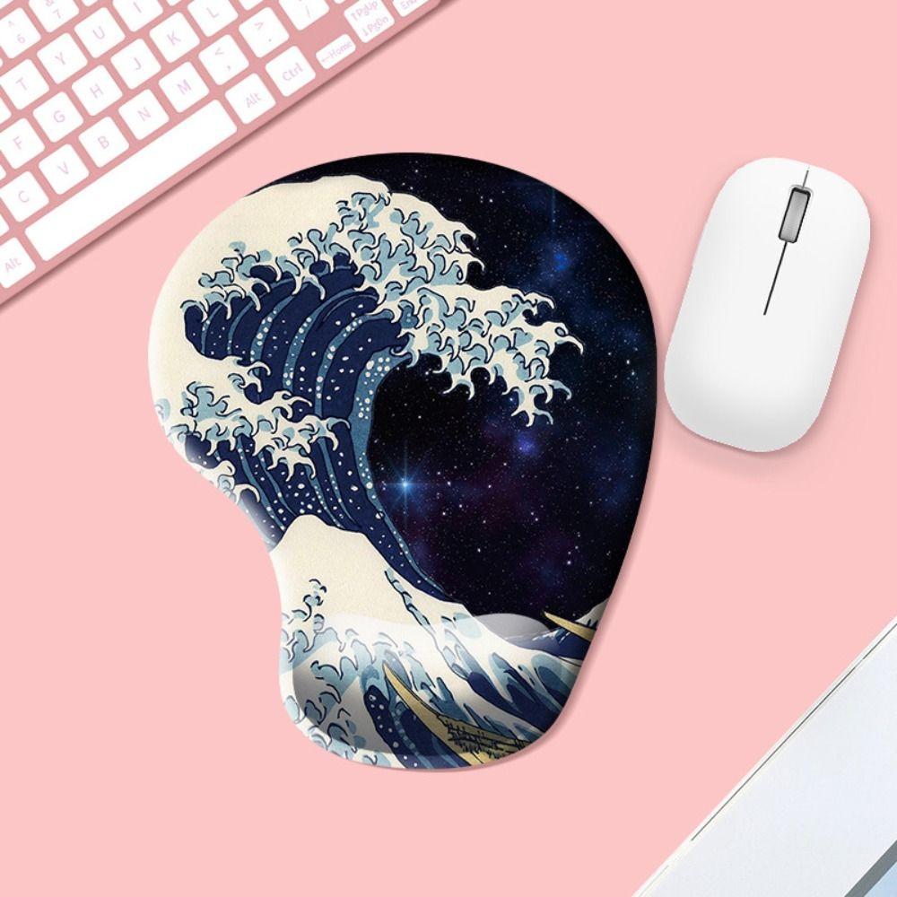 Non Slip Hand Support Mouse Mat Ergonomic Office Accessories Cartoon Wrist Rest Mousepad Office