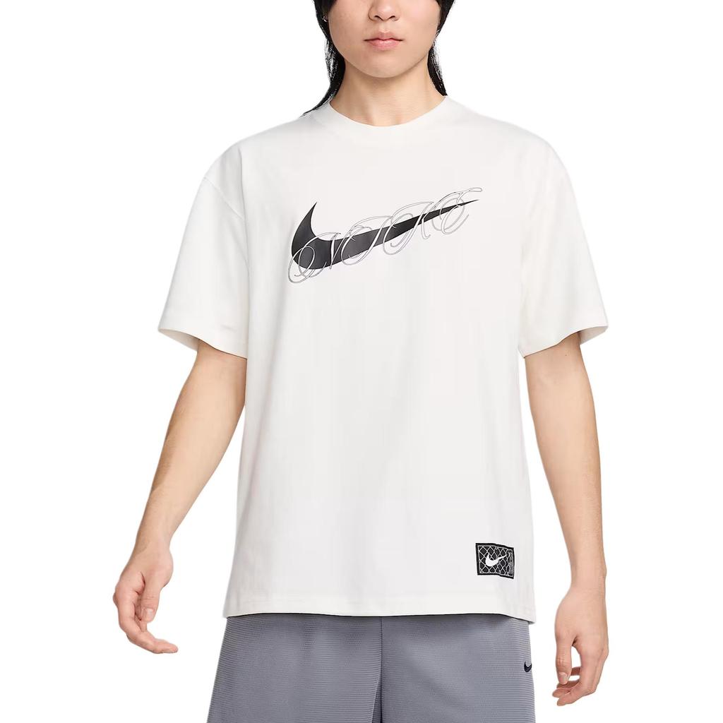 Nike Мужские футболки Max90 Белые С круглым вырезом Умеренный прямой крой FV8399-133