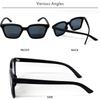 FashionBerry Черные и Квадратные UV Модные Широкие Стройнящие UV Стильные Очки для и Зарубежных Подходят для Всех Средне-Серые Солнцезащитные Очки, 99% Защита,