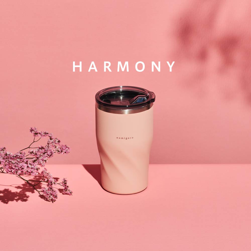 Doshisha Тамблер с крышкой Perfect HARMONY, 0,36 л, Напиток, Розовый,