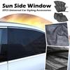 Car Sunshade Curtains Universal Side Window Shades Car Curtains Protection Repellent Mosquito Mesh Net Sunshade Auto Accessories
