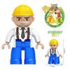 Compatible Large-Particle Building Block Minifigure Educational Toys for Early Childhood